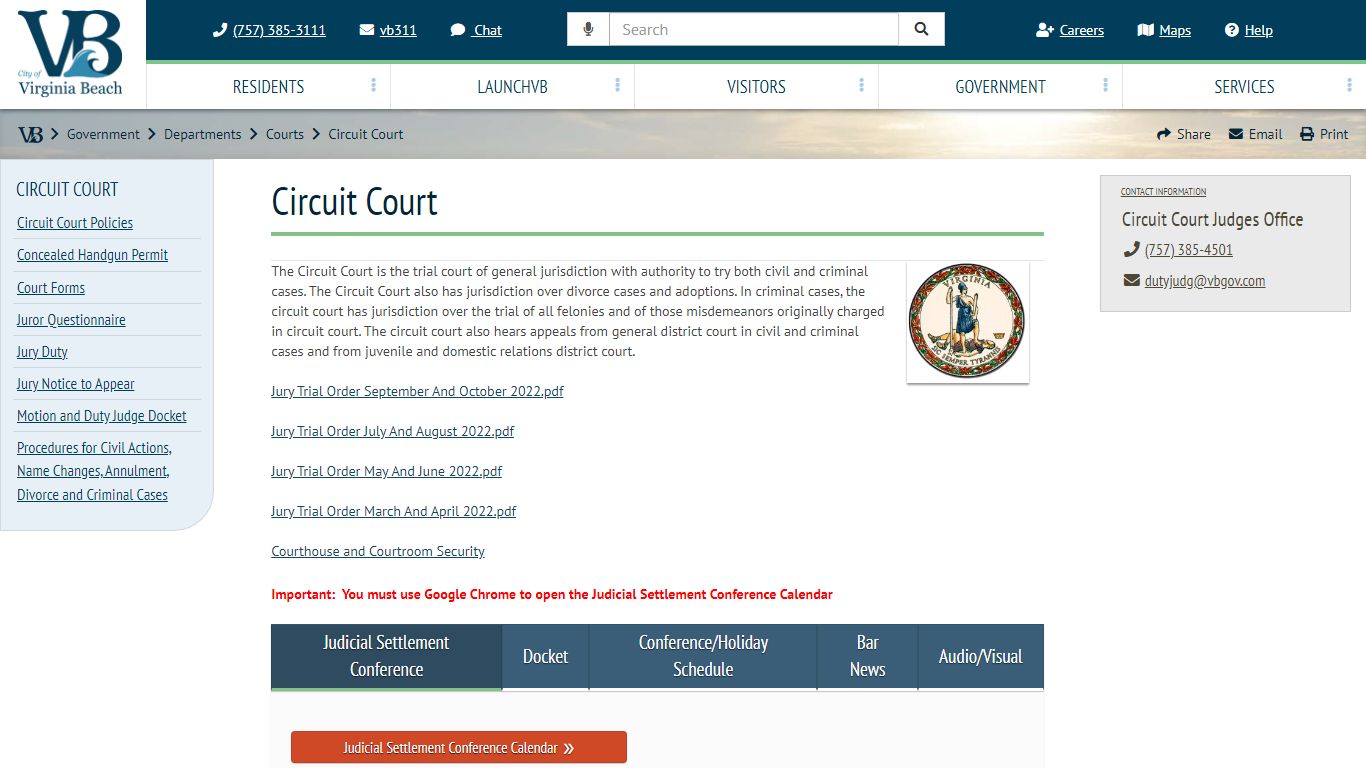 Circuit Court :: VBgov.com - City of Virginia Beach
